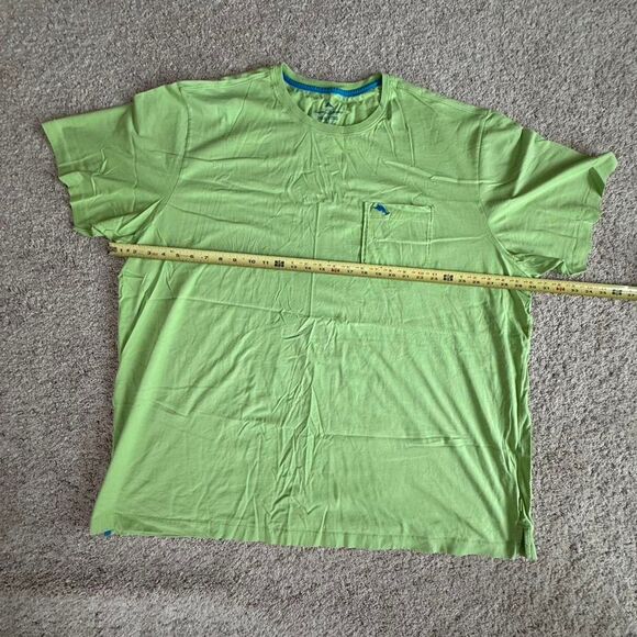 Tommy Bahama T-Shirt 3XLB Big & Tall Lime Green Island Life Tee - Picture 5 of 7